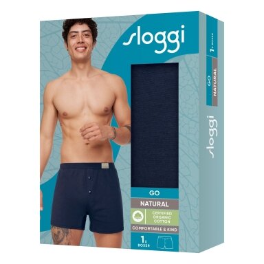 Boksikės Sloggi Men Go Natural Boxer Short 6013 Boksikės Sloggi Men Go Natural Boxer Short 6013