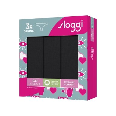 Kelnaitės Sloggi Go Crush String C3P 0004
