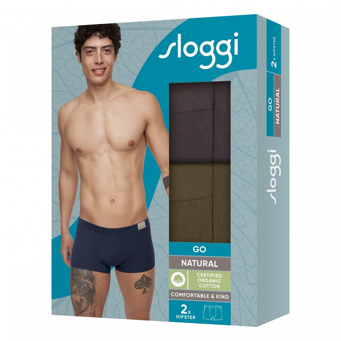 Trumpikės Sloggi Men GO Natural Hipster C2P M004 1 Trumpikės Sloggi Men GO Natural Hipster C2P M004 1