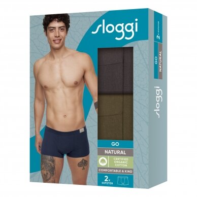 Trumpikės Sloggi Men GO Natural Hipster C2P M004 1 Trumpikės Sloggi Men GO Natural Hipster C2P M004 1