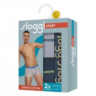 Trumpikės Sloggi Men Start Hipster C2P Box V007 1 Trumpikės Sloggi Men Start Hipster C2P Box V007 1