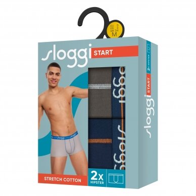 Trumpikės Sloggi Men Start Hipster C2P Box V018 4